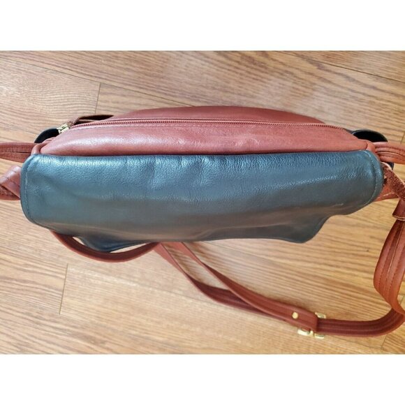 Stickman Leather Unisex Crossbody Purse Bag Brown Black Adjustable Strap READ - Picture 6 of 15